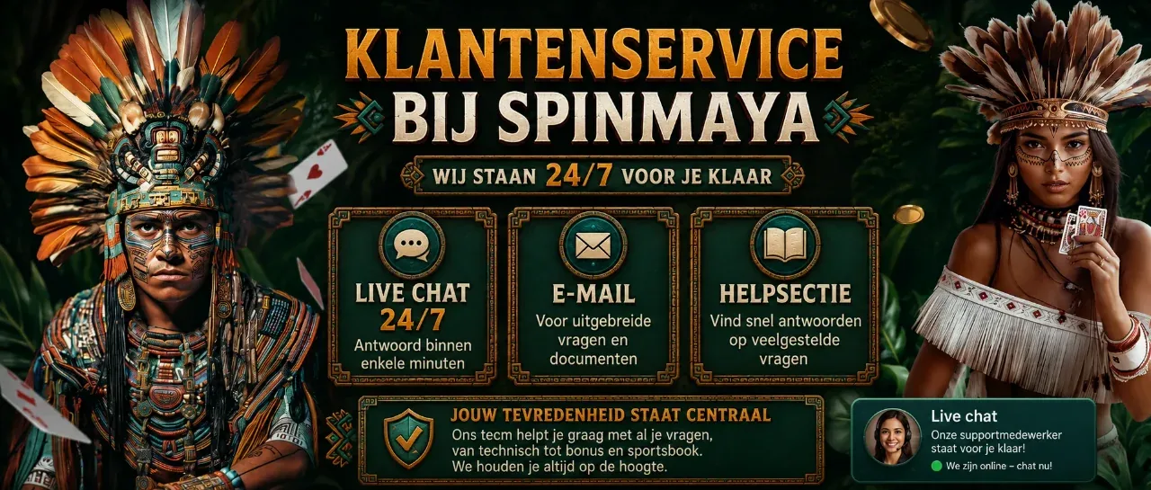 Live chat venster met 24/7 supportmedewerker