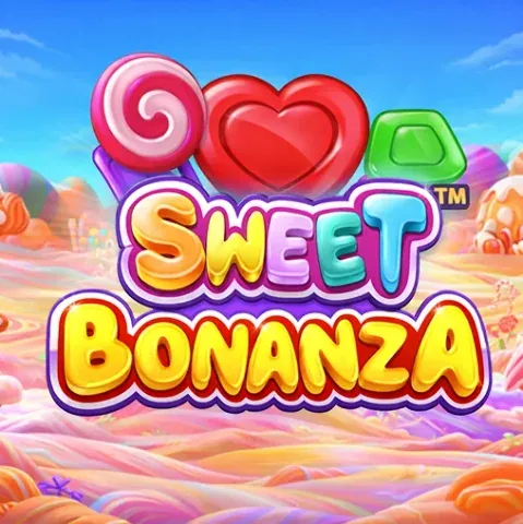 Sweet Bonanza kleurrijke snoep en fruit symbolen