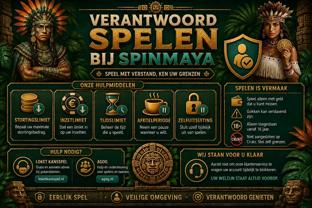 Verantwoord spelen tools en limieten icoon